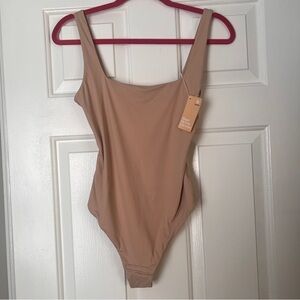 NWT Popilush CloudSense Shapewear Bodysuit, Square Tank neck, low-back, Thong